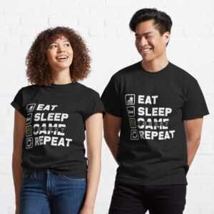 Eat Sleep Game Theory Repeat Classic T-Shirt_Game Theory Shirts